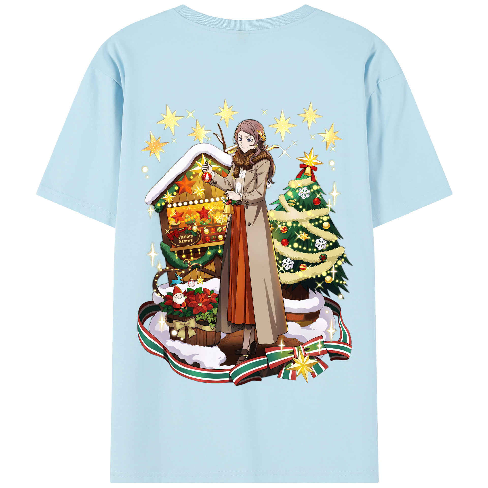 （画像用） 文豪ストレイドッグス Bungo Stray Dogs 綿100％半袖Tシャツ（背面プリント）